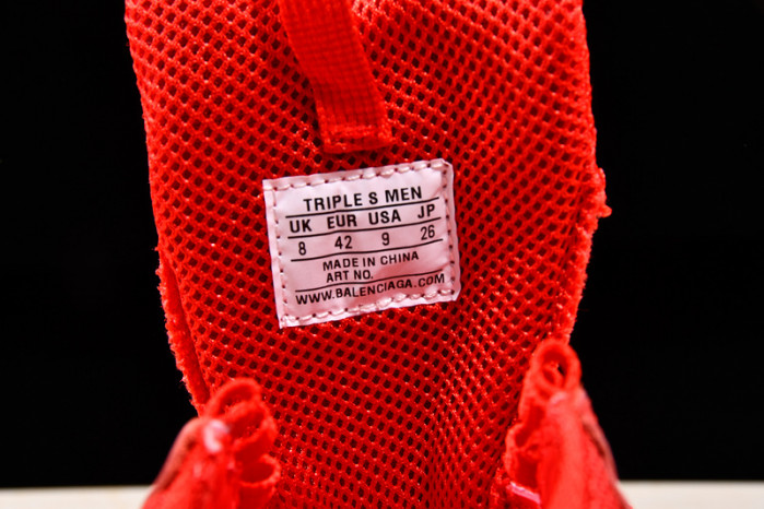 Ba*len*cia*ga triple s trainers clear sole trainer red w09o5 8125