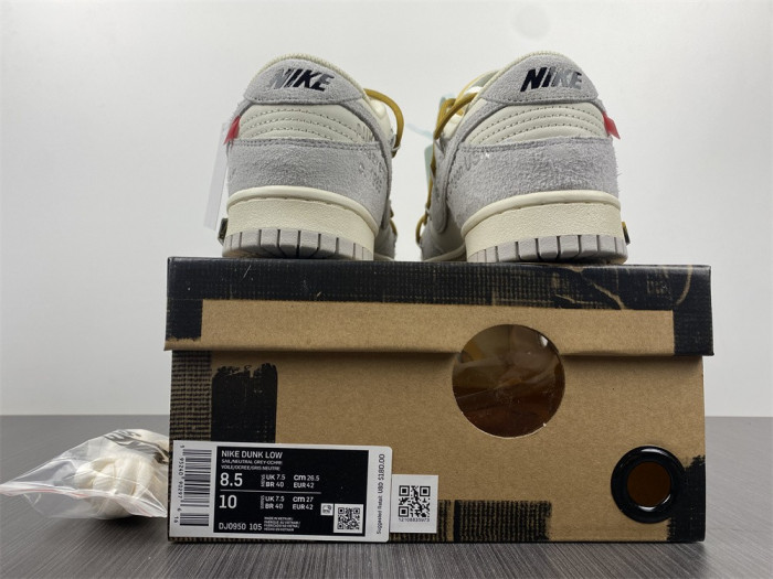 nike dunk low ow lot 37 dj0950-105