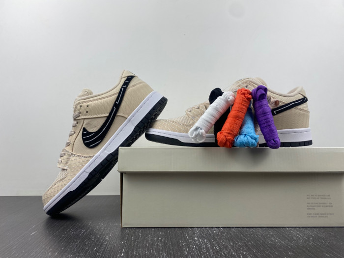 nike sb dunk low albino & preto fd2627-200