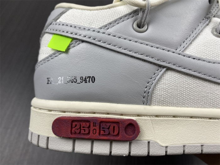 ow x nike dunk lot 25 dm1602-121