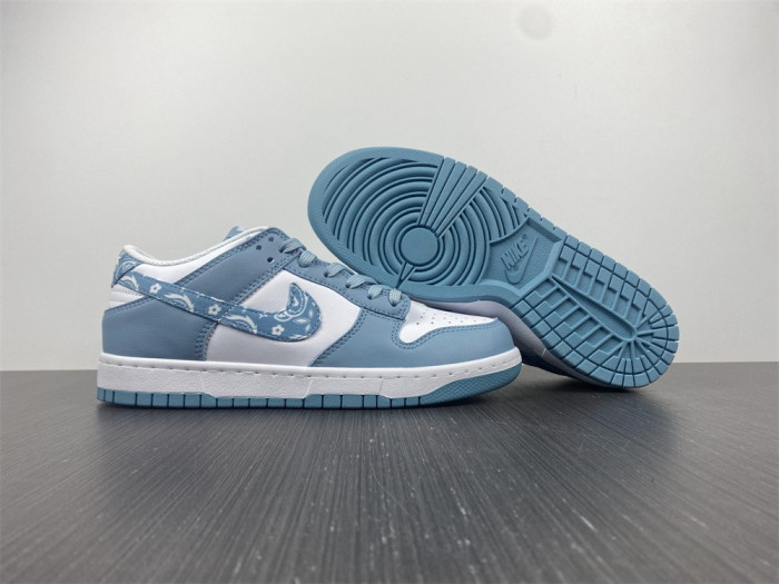 nike dunk low “blue paisley” dh4401-101