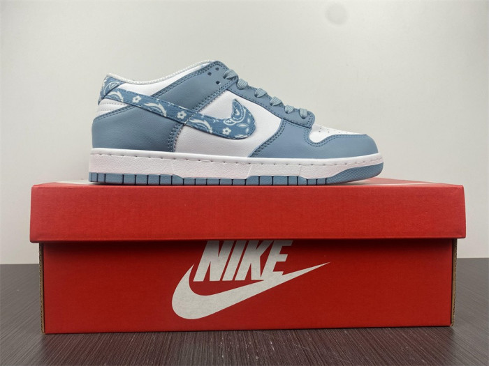 nike dunk low “blue paisley” dh4401-101