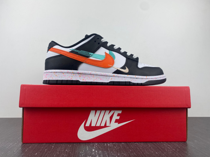 nike dunk low multiple s*hes white washed teal fd4623-131