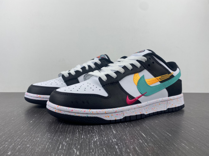 nike dunk low multiple s*hes white washed teal fd4623-131