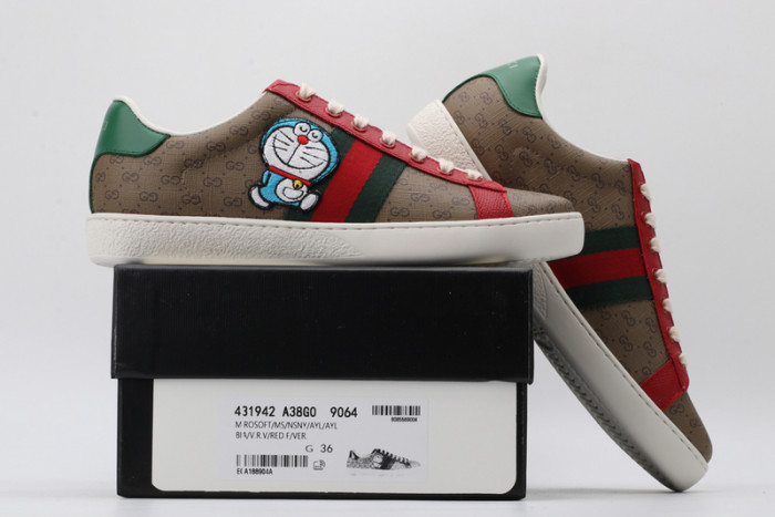 g*u*i ace embroidered low-top sneaker e2320
