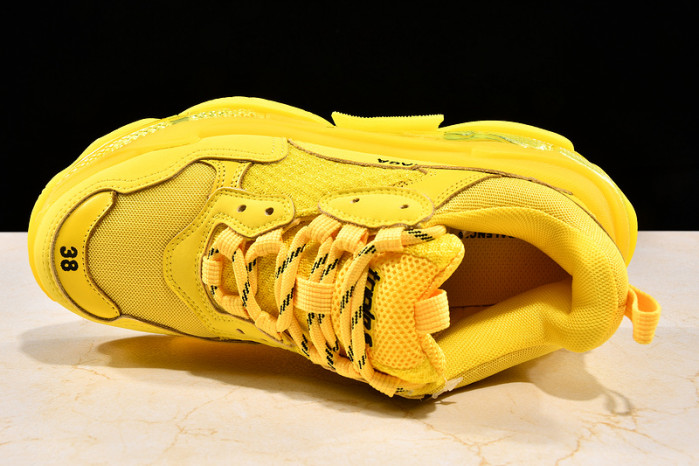Ba*len*cia*ga TRIPLE S TRAINERS CLEAR SOLE TRAINER YELLOW W09O5 8126