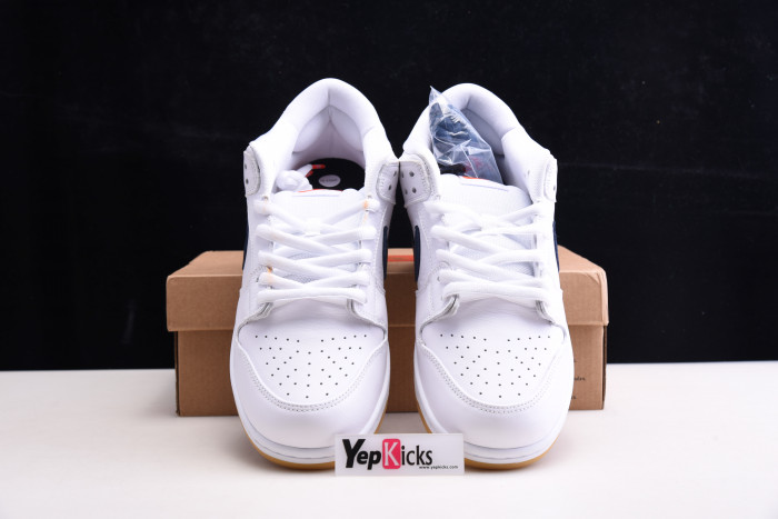 nike sb dunk low orange label white navy cz2249-100
