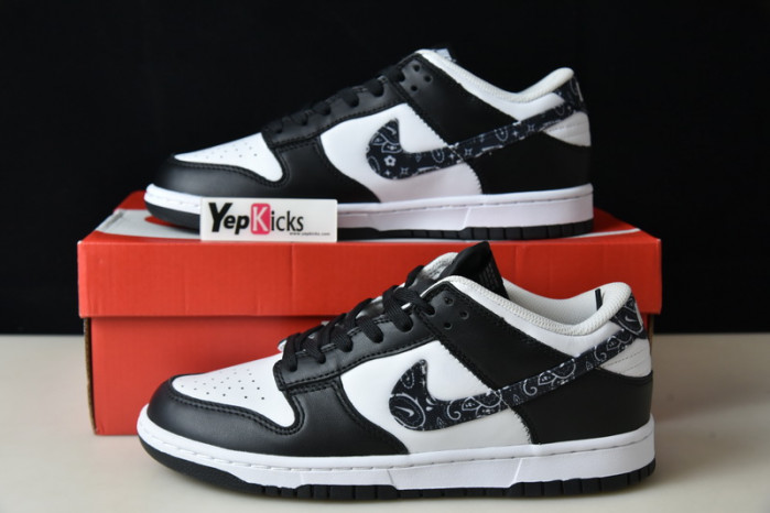 nike dunk low black paisley dh4401-100