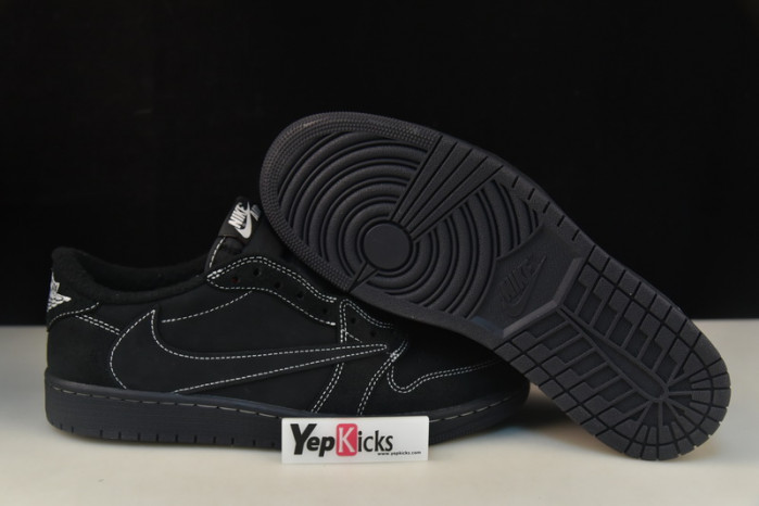 travis scott x air jordan 1 low “black phantom” dm7866-100