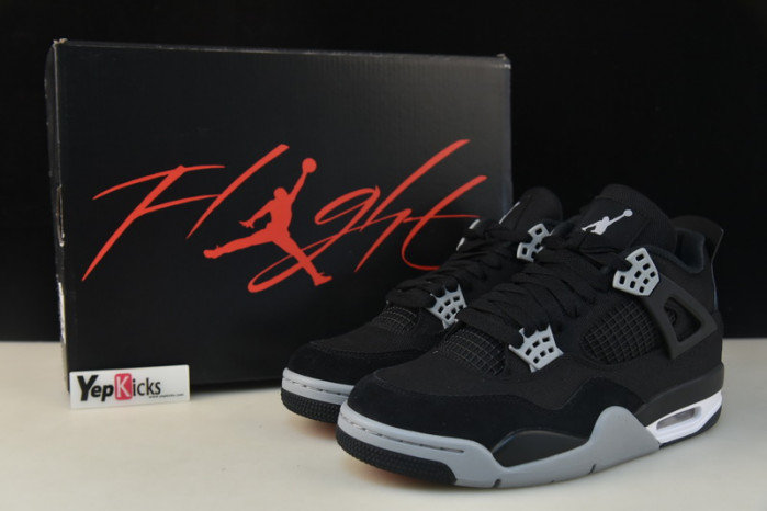 air jordan 4 retro black canvas dh7138-006