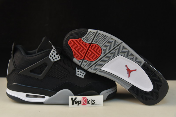 air jordan 4 retro black canvas dh7138-006