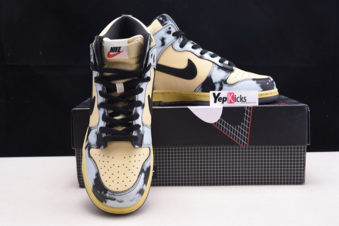 nike dunk high 1985 black acid wash dd9404-700