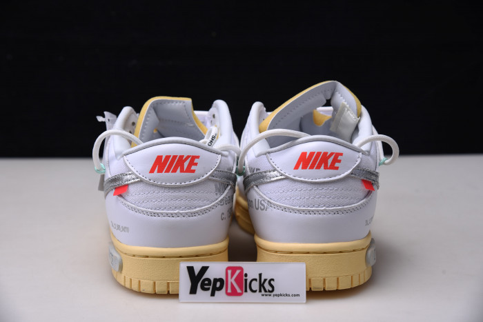 ow x nike dunk low lot 1 dm1602-127