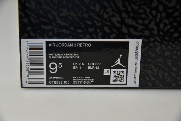 air jordan 3 “dark iris” ct8532-105