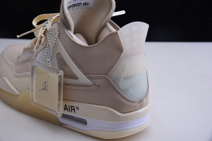 air jordan 4 rero x ow sail cv9388-100