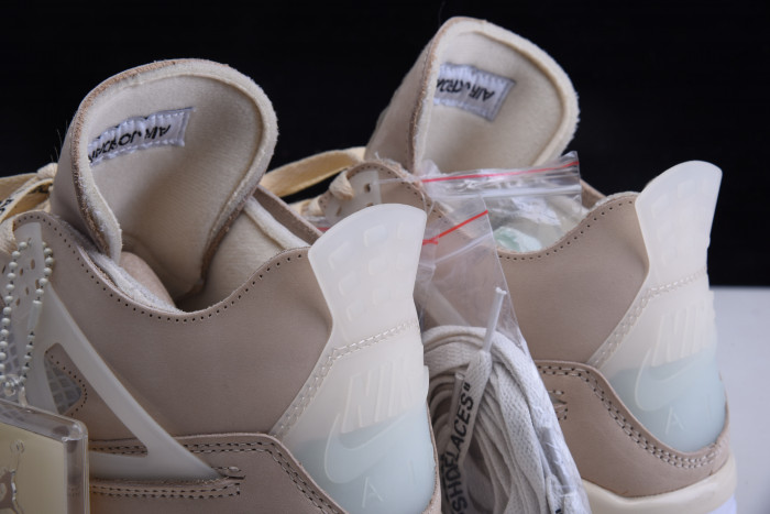air jordan 4 rero x ow sail cv9388-100