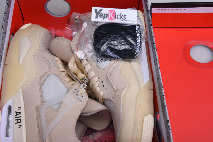air jordan 4 rero x ow sail cv9388-100