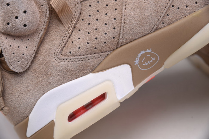 travis scott x air jordan 6 “british khaki” dh0690-200