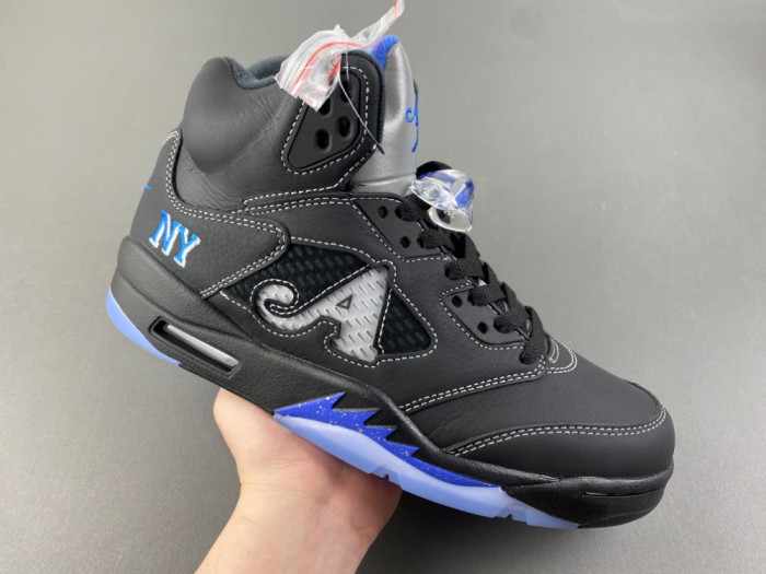 Awake NY x Air Jordan 5 Black Racer Blue DV4982-004