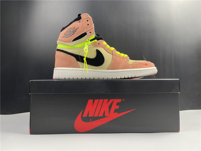 air jordan 1 high switch peach cw6576-800