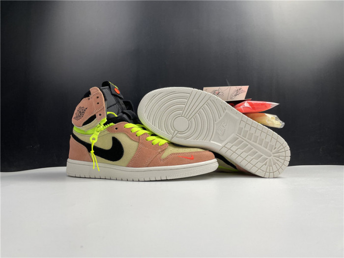 air jordan 1 high switch peach cw6576-800