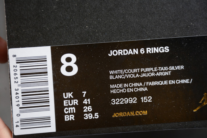 air jordan 6 rings 