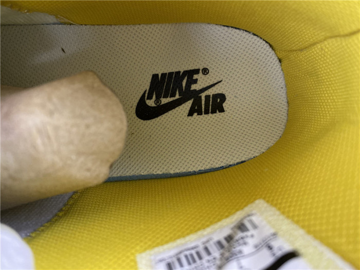 OW NIKE AIR JORDAN 1 UNC YELLOW AQ0818-149