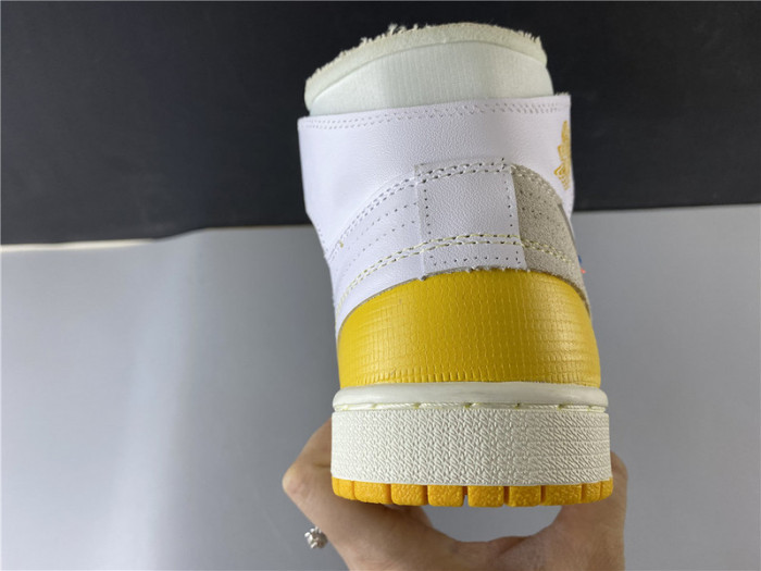 OW NIKE AIR JORDAN 1 UNC YELLOW AQ0818-149