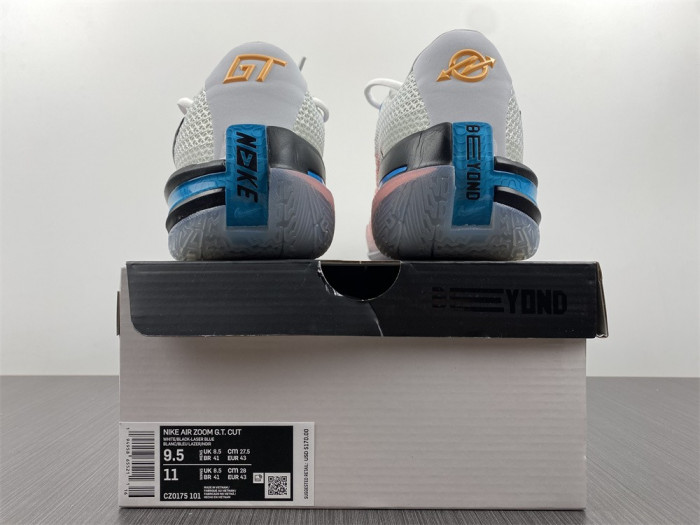 nike air zoom g.t. cut white black laser blue cz0175-101