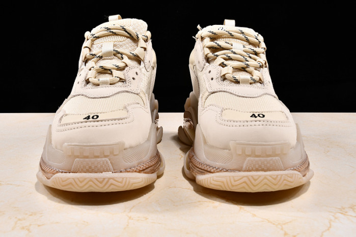 Ba*len*cia*ga TRIPLE S TRAINERS CLEAR SOLE TRAINER WHITE W09O5 8123