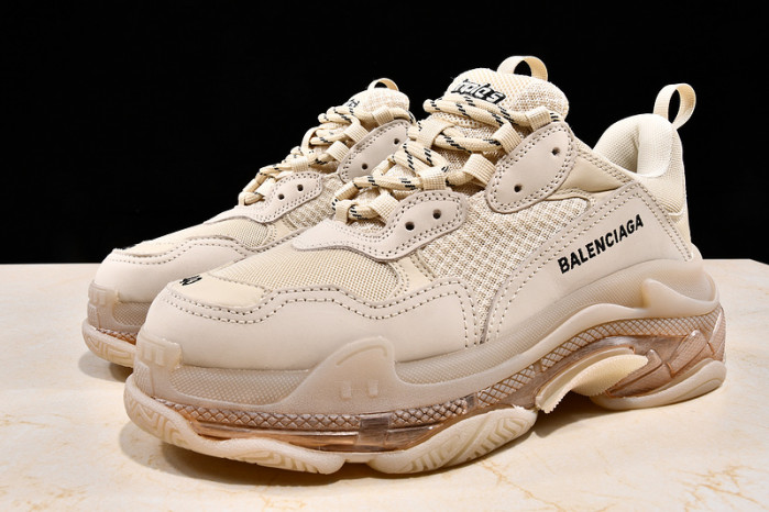 Ba*len*cia*ga TRIPLE S TRAINERS CLEAR SOLE TRAINER WHITE W09O5 8123
