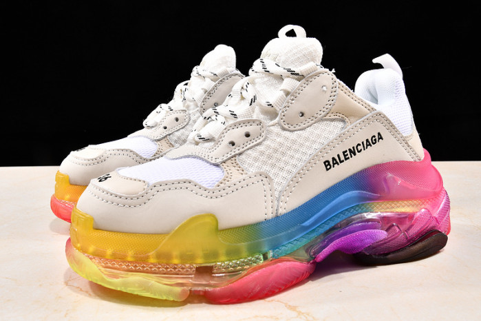 Ba*len*cia*ga triple s trainers clear sole trainer w09o5 8124