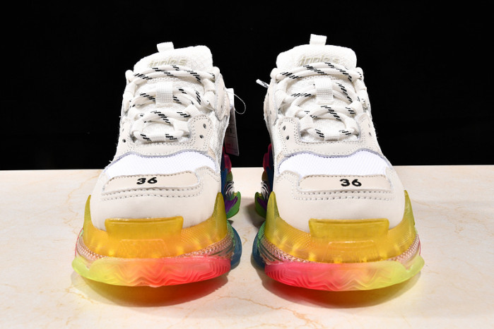 Ba*len*cia*ga triple s trainers clear sole trainer w09o5 8124