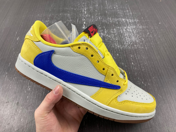 travis scott x air jordan 1 low og “canary” dz4137-700