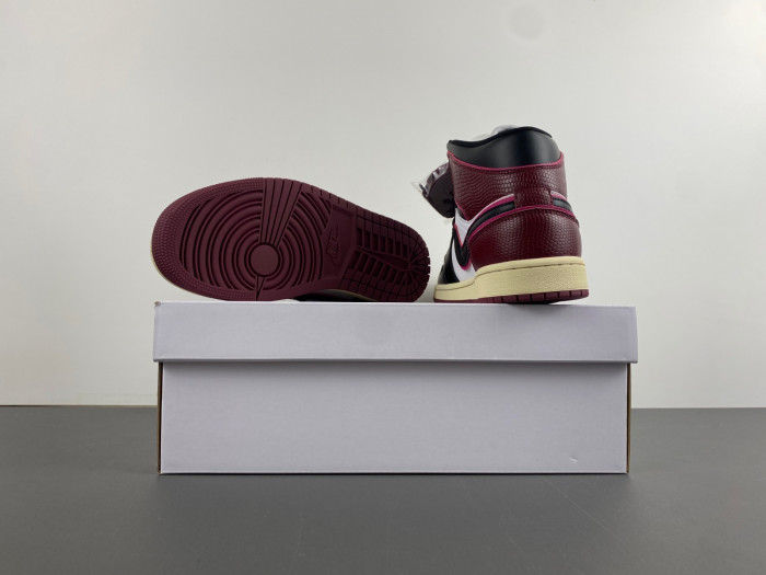 air jordan 1 mid wmns “bordeaux” fq7818-101