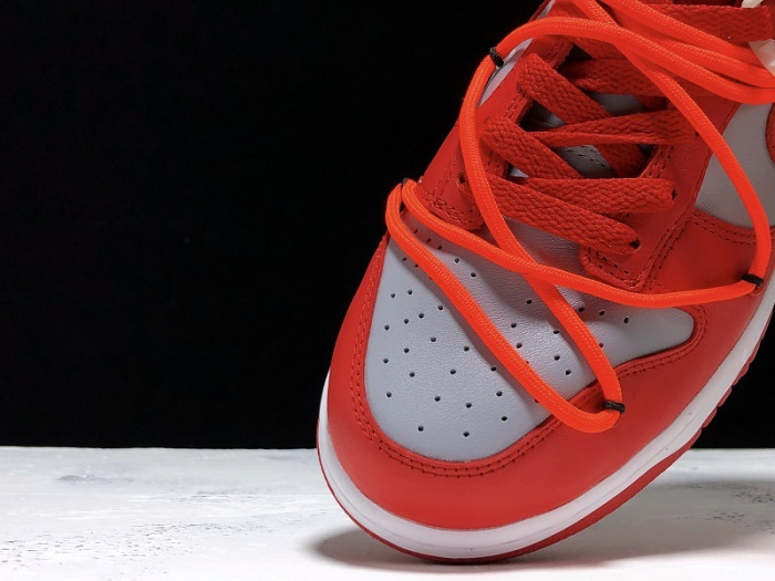 nike dunk low ow university red ct0856-600