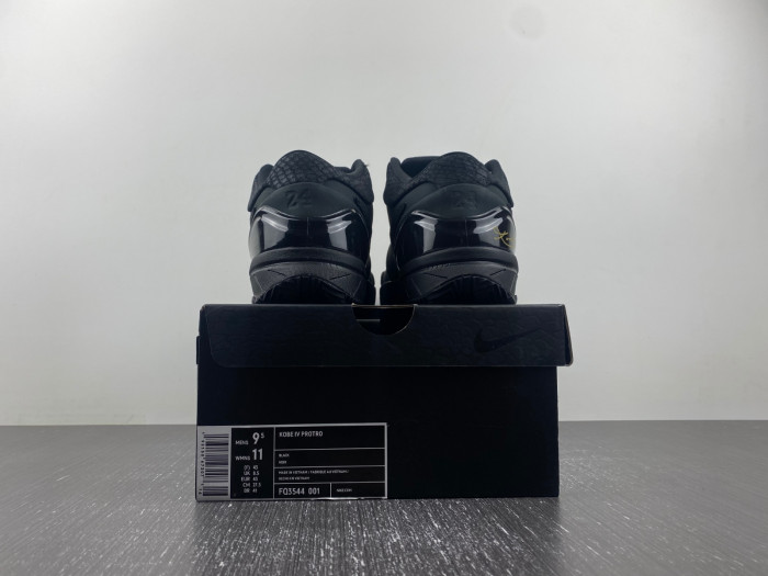 nike kobe 4 protro “black gold” fq3544-001