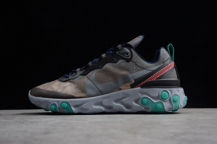 nike react element 87 black neptune green aq1090-005