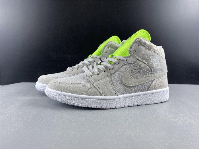 wmns air jordan 1 mid ''ghost green'' cv3018-001