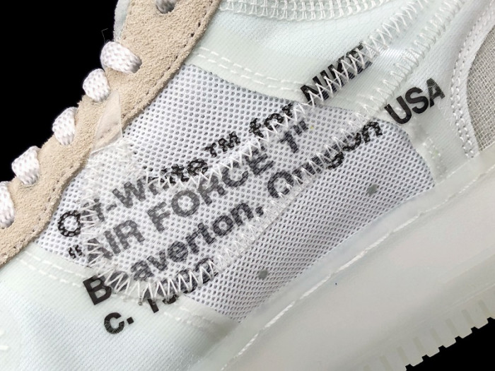 ow nike air force 1 low white ao4606 -100
