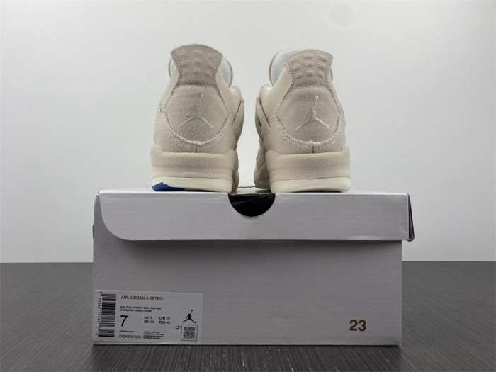 air jordan 4 retro blank canvas dq4909-100