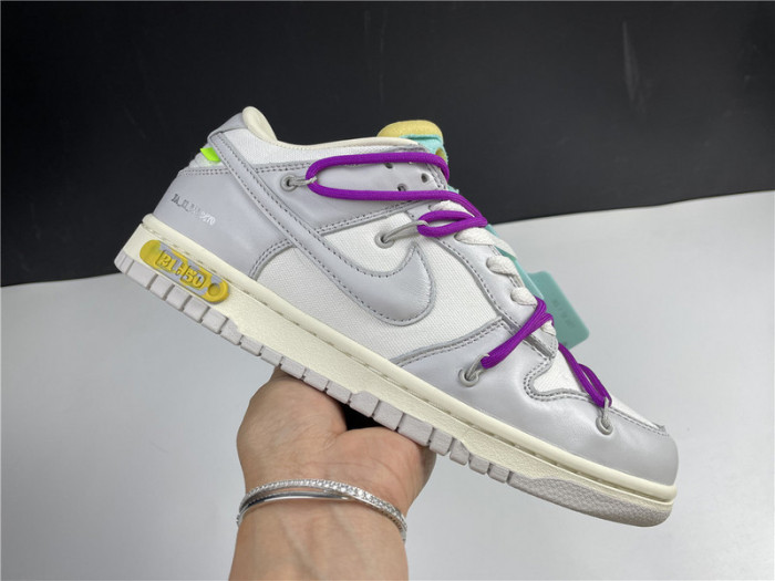 ow x nike dunk low lot 21 dm1602-100