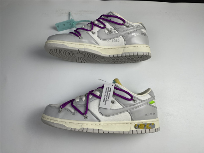 ow x nike dunk low lot 21 dm1602-100