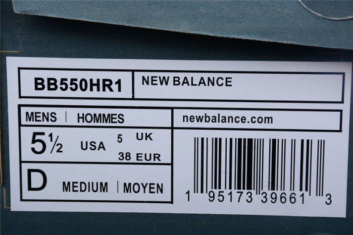 new balance 550 white red black bb550hr1