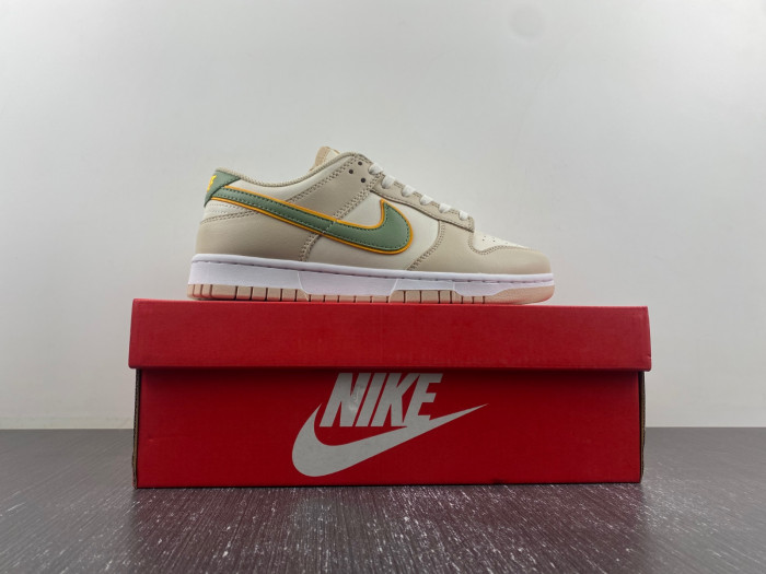 nike dunk low pale ivory oil green fq6869-131