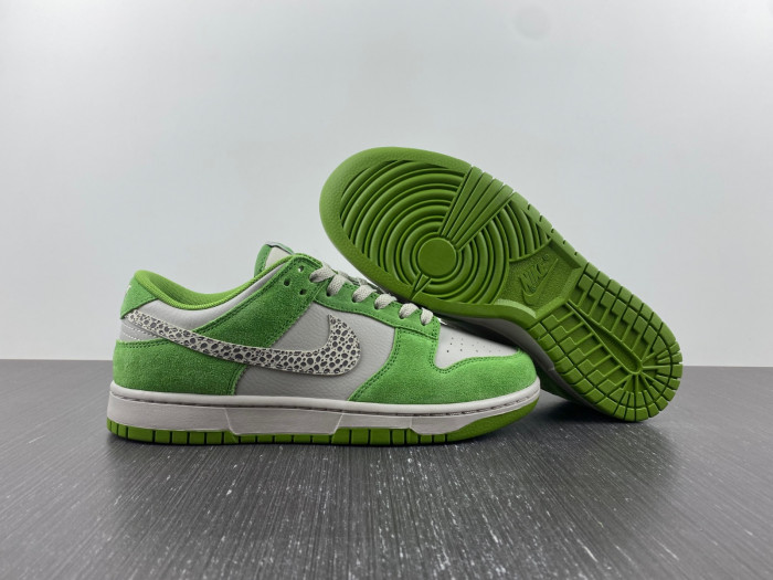 nike dunk low as safari s*h chlorophyll dr0156-300