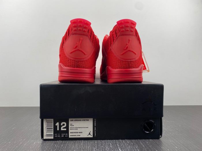 air jordan 4 flyknit red aq3559-600