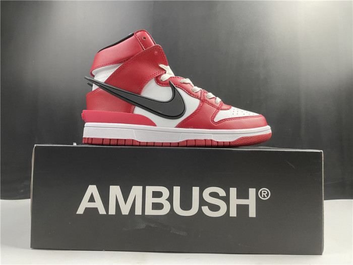nike dunk high white and red cu7544-102