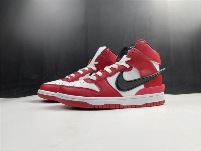 nike dunk high white and red cu7544-102