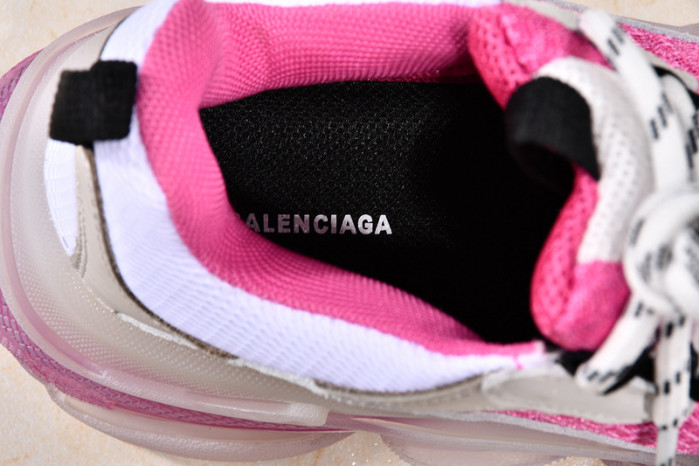 Ba*len*cia*ga triple s trainers clear sole trainer pink w09o5 8127